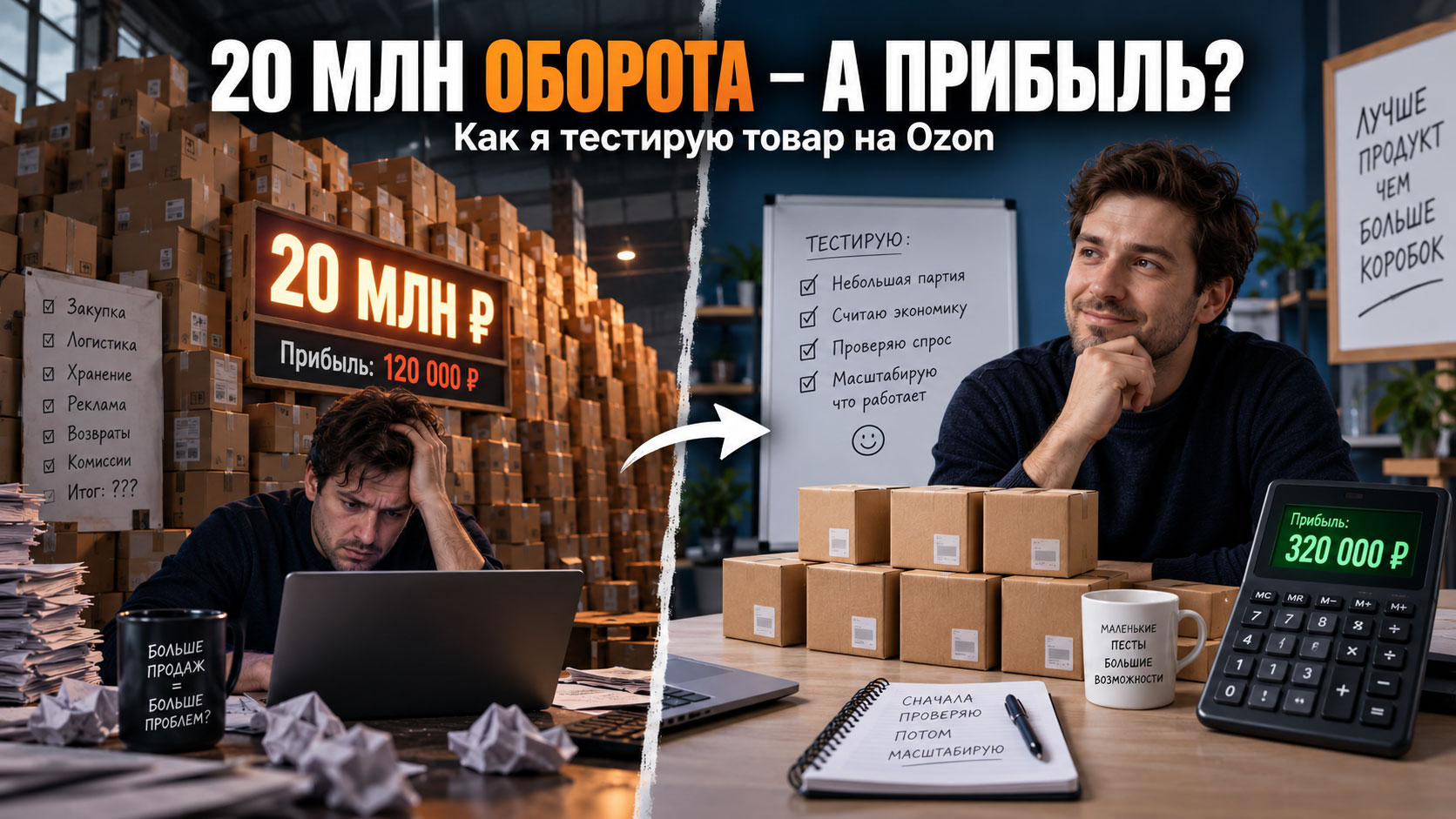 На Ozon можно продавать на 20 млн рублей в месяц и почти не видеть прибыли. Как я выбираю товар