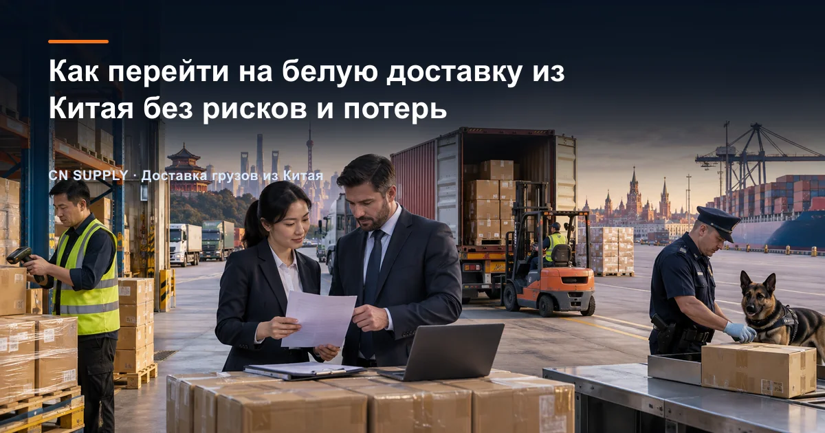 Как перейти на белую доставку из Китая без рисков и потерь
