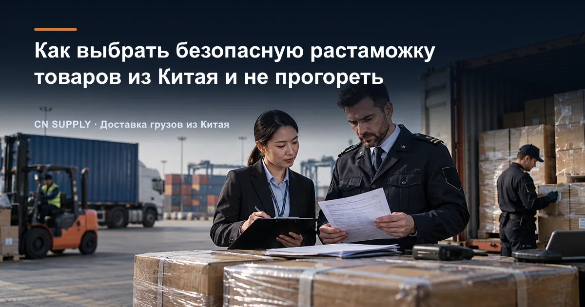 Как выбрать безопасную растаможку товаров из Китая и не прогореть