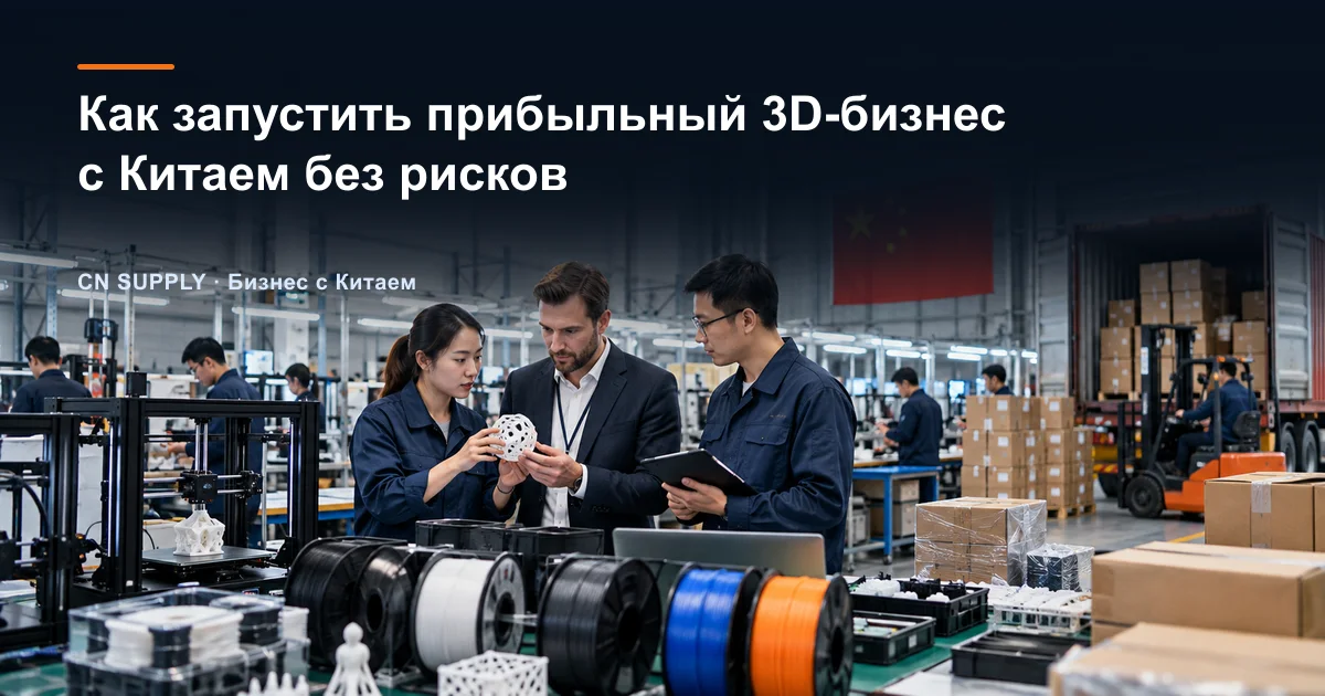 Как запустить прибыльный 3D-бизнес с Китаем без рисков