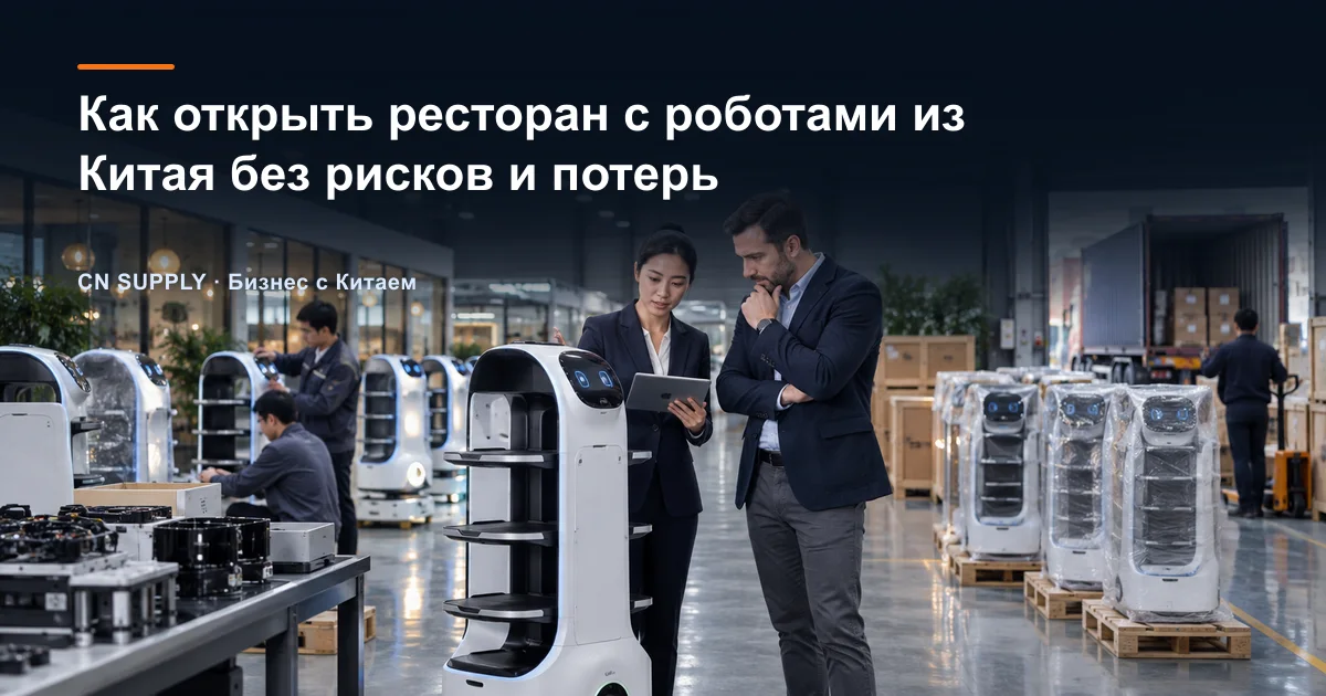 Как открыть ресторан с роботами из Китая без рисков и потерь