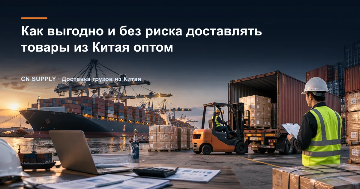 Как выгодно и без риска доставлять товары из Китая оптом