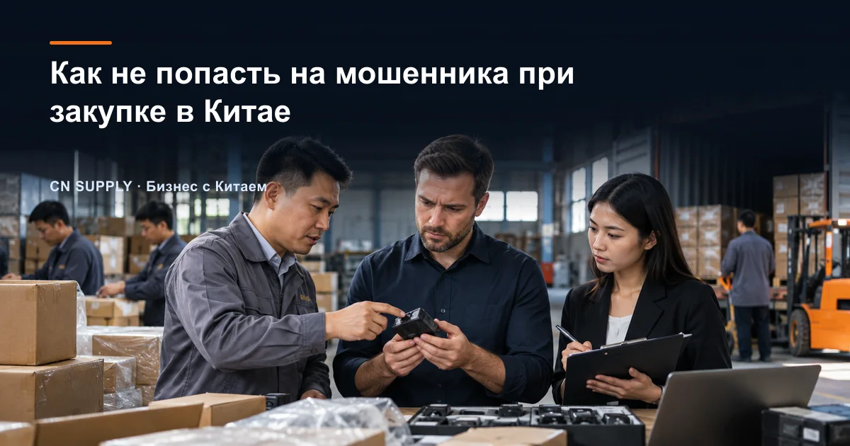 Как не попасть на мошенника при закупке в Китае