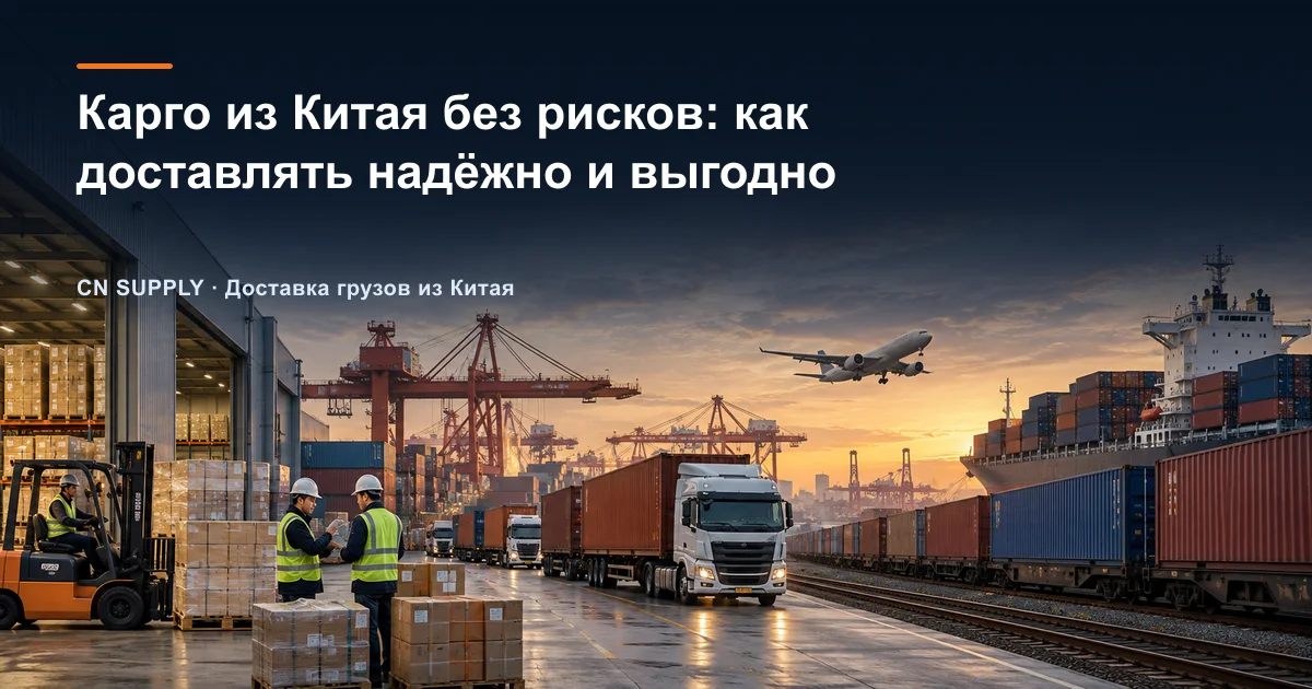 Карго из Китая без рисков: как доставлять надёжно и выгодно