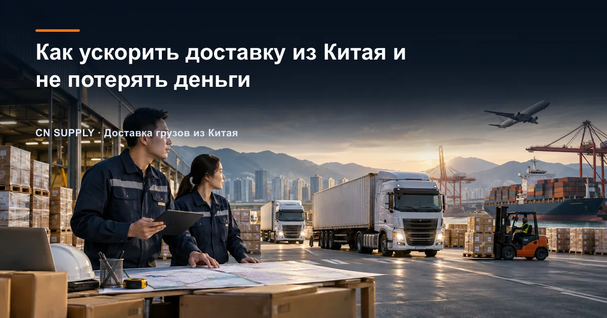Как ускорить доставку из Китая и не потерять деньги