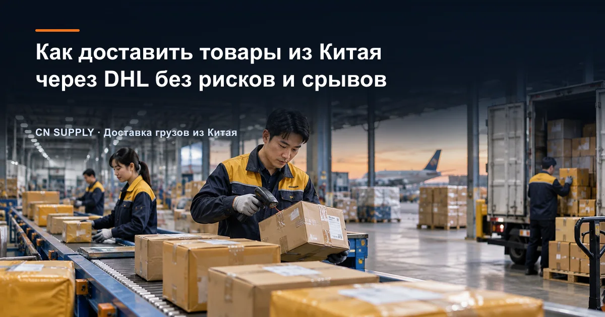 Как доставить товары из Китая через DHL без рисков и срывов
