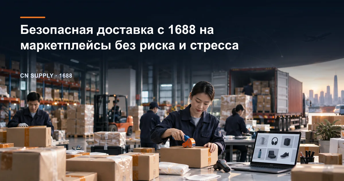 Безопасная доставка с 1688 на маркетплейсы без риска и стресса