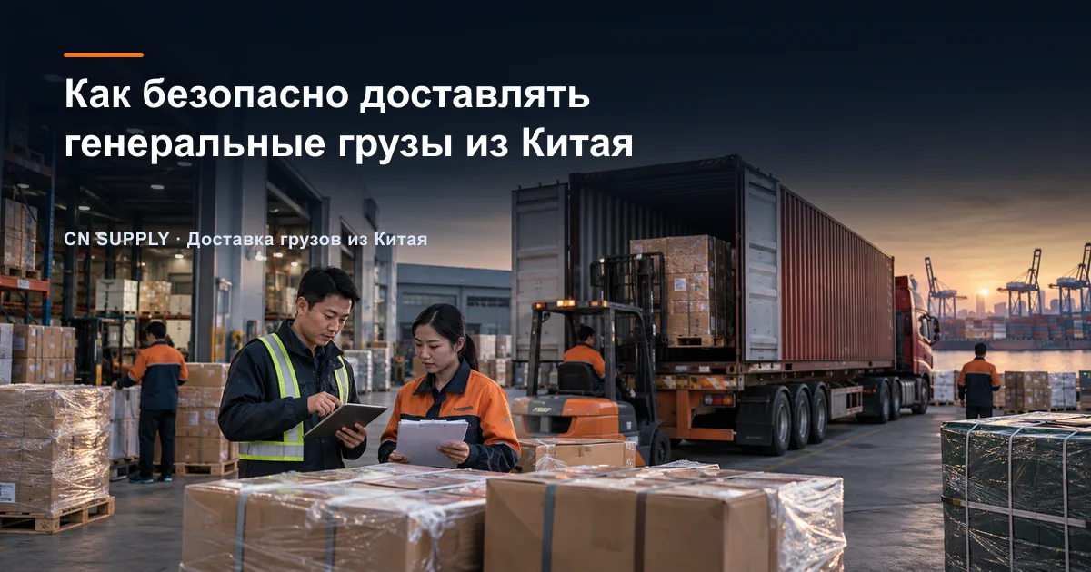 Как безопасно доставлять генеральные грузы из Китая