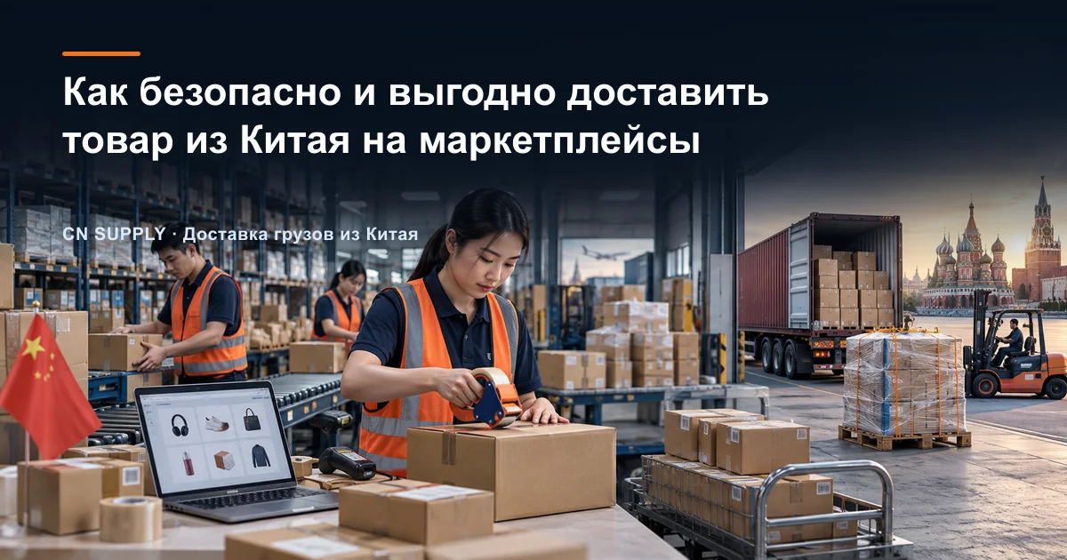 Как безопасно и выгодно доставить товар из Китая на маркетплейсы