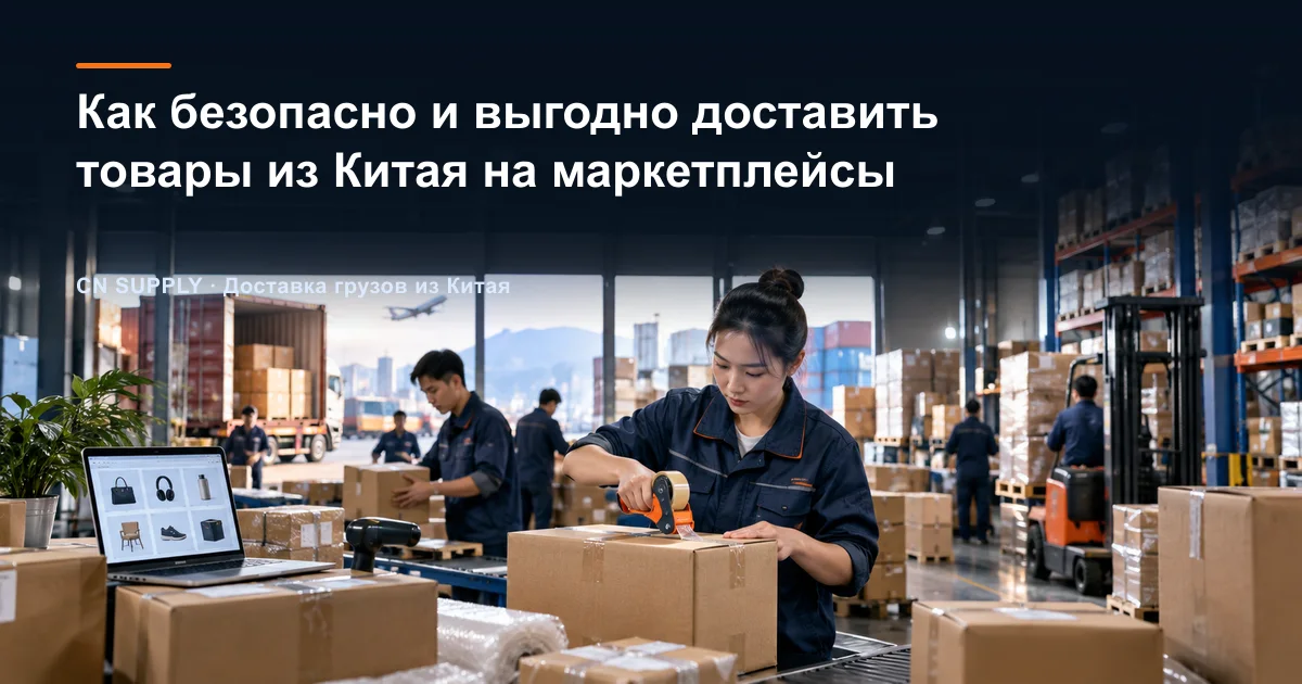 Как безопасно и выгодно доставить товары из Китая на маркетплейсы