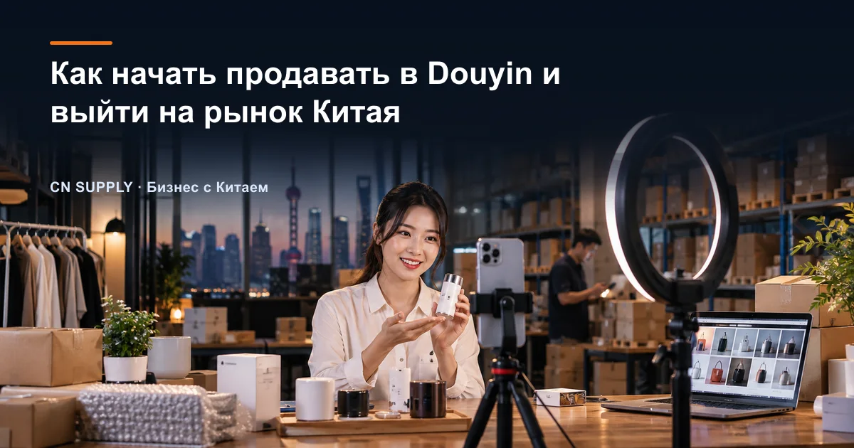 Как начать продавать в Douyin и выйти на рынок Китая