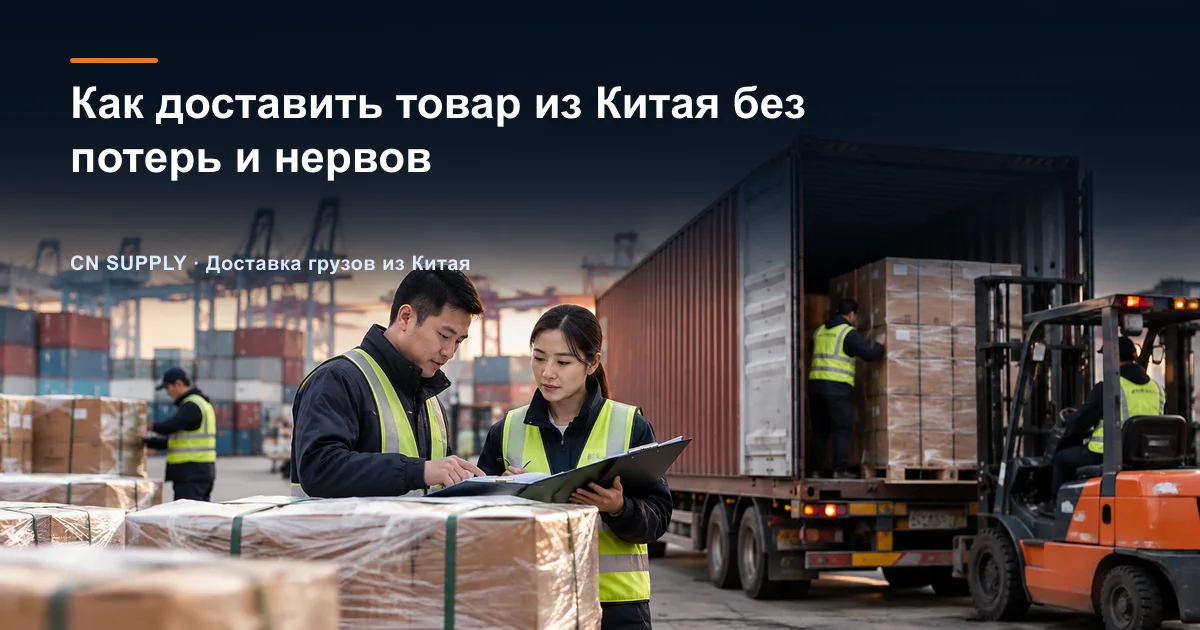 Как доставить товар из Китая без потерь и нервов