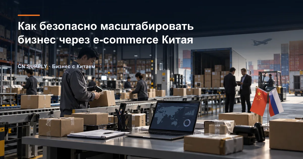 Как безопасно масштабировать бизнес через e-commerce Китая