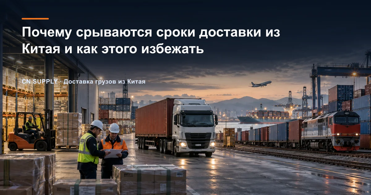 Почему срываются сроки доставки из Китая и как этого избежать