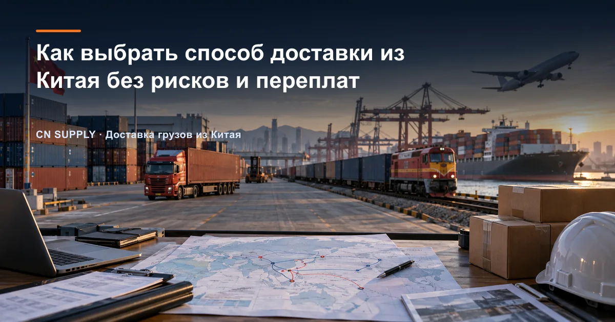 Как выбрать способ доставки из Китая без рисков и переплат