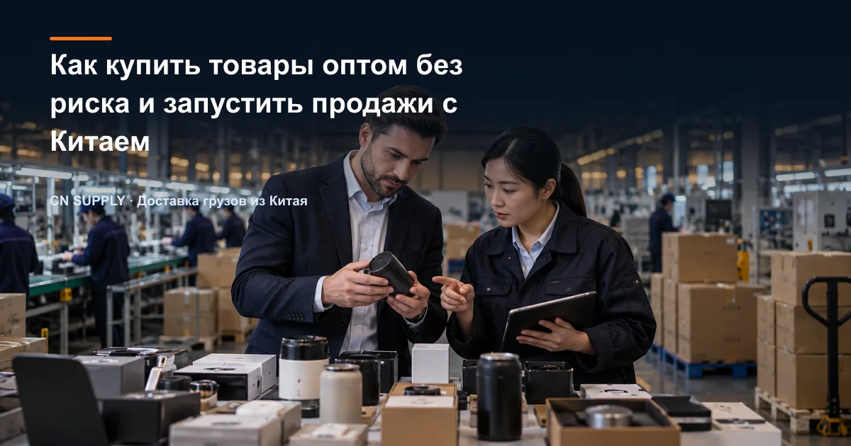 Как купить товары оптом без риска и запустить продажи с Китаем