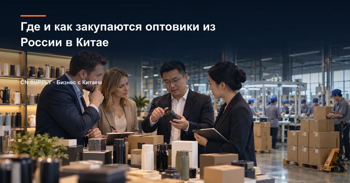 Где и как закупаются оптовики из России в Китае