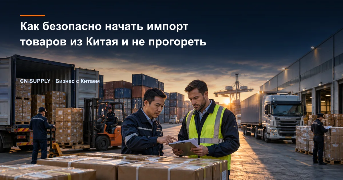 Как безопасно начать импорт товаров из Китая и не прогореть